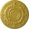 Ekena Millwork Oslo Ceiling Medallion (Fits Canopies up to 10 1/2"), Hand-Painted Rich Gold, 28 1/8"OD x 1 3/4"P CM28OSRGS - alternate 1